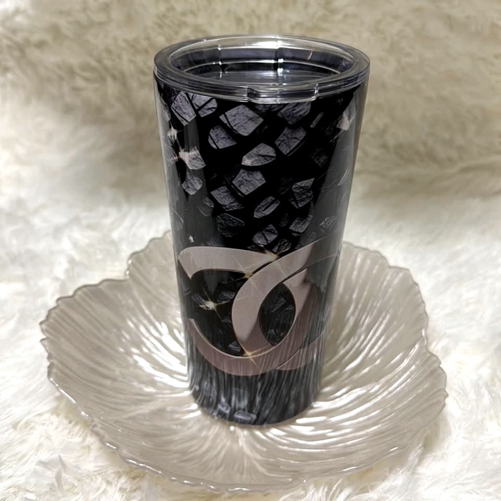 Black Insulated Tumbler with Lid